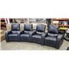 Image 1 : PALLISER 4 PIECE RECLINING THEATER SEATING WITH STORAGE AND CUP HOLDERS