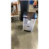 Image 1 : WOOD AND WICKER 2 DRAWER ORGANIZER