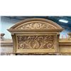 Image 3 : 90" TALL 3 PC VINTAGE HIGHLY CARVED WITH BEVELLED MIRROR