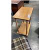 Image 8 : 2 ENDTABLES, PINE SHELF AND STOOL