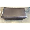 Image 2 : FOLDING LEATHER OTTOMAN