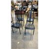 Image 1 : 4 BLACK METAL CHAIRS