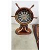 Image 2 : 3 MASKS AND SHIP WHEEL CLOCK