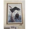 Image 2 : MAJESTIC PAIR BY LUKE RAFFIN HAND SIGNED LIVE INK ON GLASS