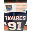 Image 2 : JOHN TAVARES SIGNED AND CUSTOM FRAMED NY ISLANDERS JERSEY (AJ COA)
