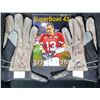 Image 1 : KURT WARNER GAME USED SUPER BOWL 43 GAME USED GLOVES MULTI SIGNED (CARDINALS COA)