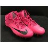 Image 1 : DAVID JOHNSON DAL SIGNED GAME USED CANCER CLEATS (CARDINALS COA)_