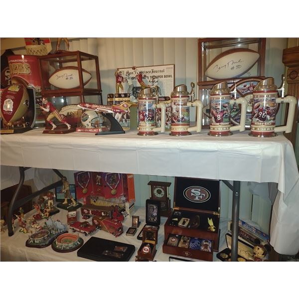 OVERVIEW :HIGH-END SF 49 ERS LICENSED SPORTS COLLECTION (MOSTLY NEW)