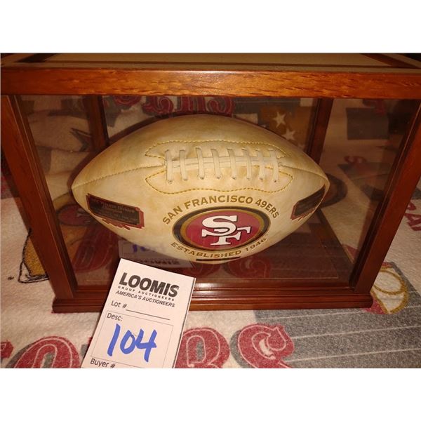 SF 49 ERS OFFICIAL CHAMPIONSHIP COLLECTORS BALL IN CASE