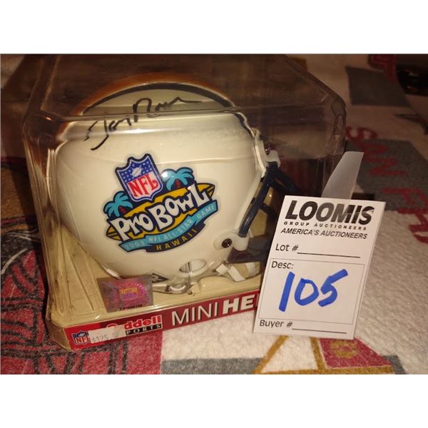 2003 JERRY RICE SIGNED PRO BOWL MINI HELMET
