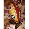Image 1 : 49ERS 5 X SUPER BOWL LIMITED EDITION FULL SIZE HARD BALL ON STAND