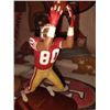 Image 3 : DANBURY MINT JERRY RICE CAST STATUE ON CHERRY WOOD