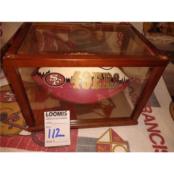 SF 49ERS NFL BALL IN CASE