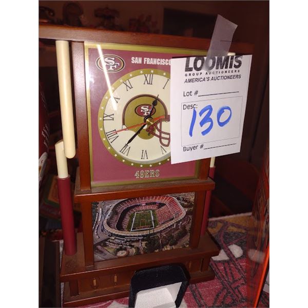 RARE 49ERS DANBURY  CLOCK