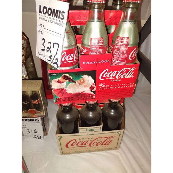 S/2 6 PCK COKE COLLECTORS PACKS