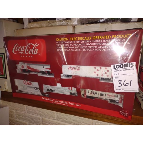 NEW COKE 1/87TH SCALE TRAIN SET/ NEW $225.00