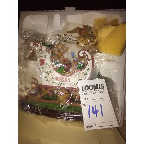 NEW 49 ERS Danbury Santa Sleigh