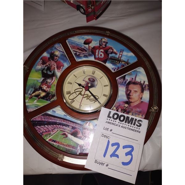 Joe Montana Danbury Mint Clock