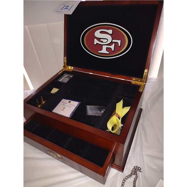 49 ERS DANBURY MINT WOOD JELEWERY BOX