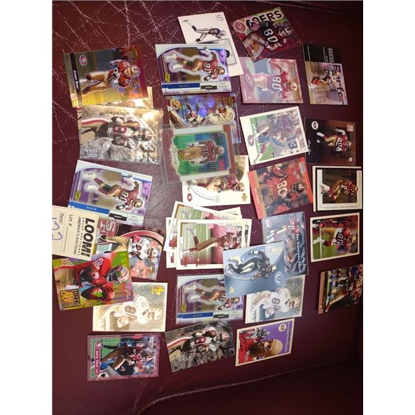 JERRY RICE CARD COLLECTION (APPOX 30 CARDS )