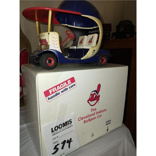 INDIANS METAL BULL PEN CAR W BOX