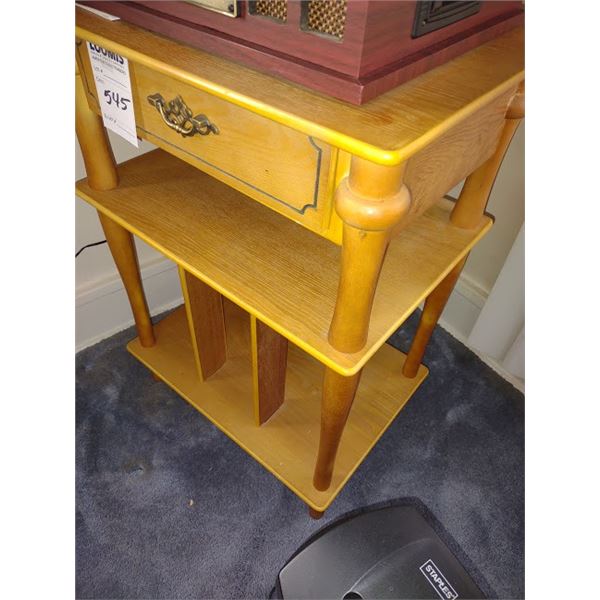 Wood Stand w Drawer