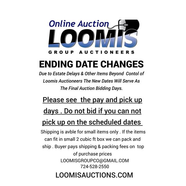 DATE EXTENTION / FINAL EXTENTION  BIDDING CONCLUDES ON THIS DATE