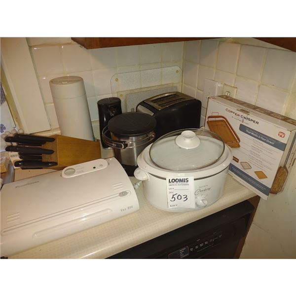 Appliance Lot And Knife Set