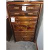 Image 2 : 5 PC SPC HVY WOOD BEDROOM SET WITH BRASS HARDWARE (GOOD CONDITION)