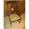 Image 1 : Antique oak rocker and PA flag