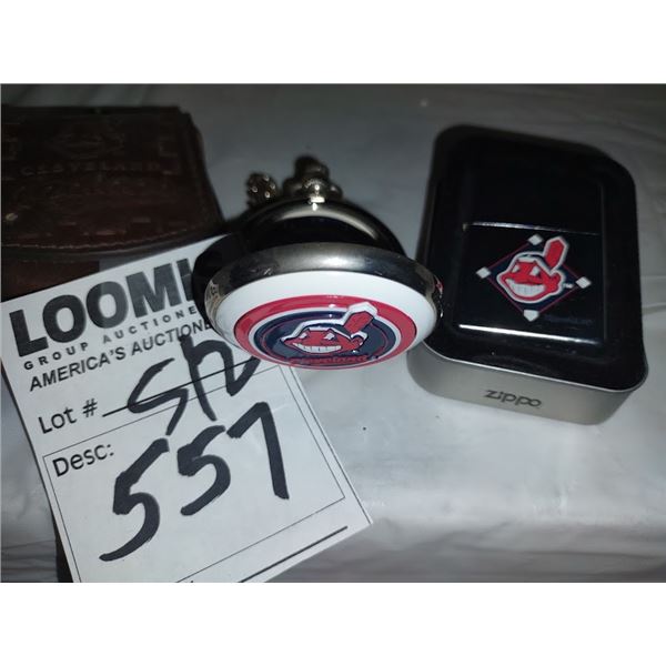 Cleveland Indian pocket watch % Zippo Lighter