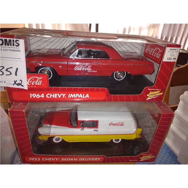 METAL CC VINTAGE CARS X 2