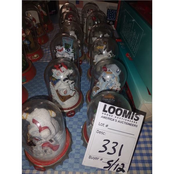 S/12 VINTAGE GLASS DOME CC SET