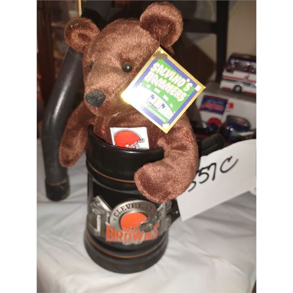 BROWNS BEAR AND NFL MUG