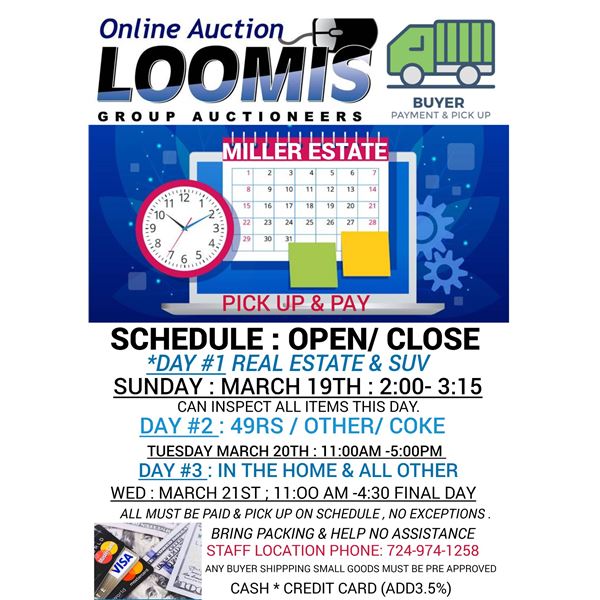 LAST DAY TO PAY & PICK UP/ SCHEDULE / PAY / PICK UP / DAYS