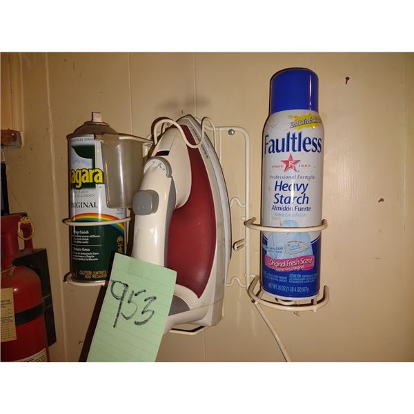 Iron Set W Wall Holder (Iron Like New _