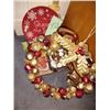 Image 1 : Christmas Lot w Metal Bell  Wreath