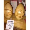 Image 1 : S/2 WOOD 49ERS COLLECTIBLE FOOTBALLS