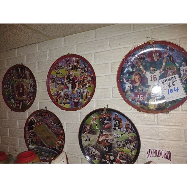 S/4 SF 49ERS LARGE  LICENSED PLATES