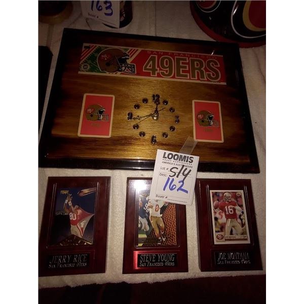 LOT OF COLLECTOR PLAQES & CLOCK