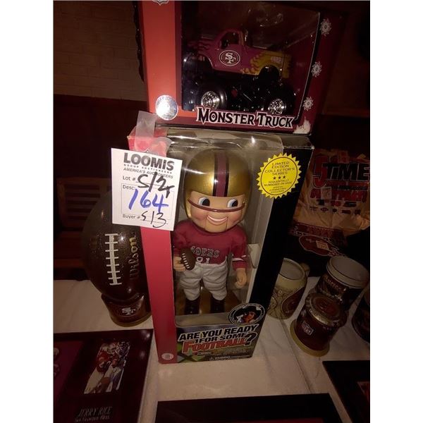 S/3 ANIMATED SF DOLL, MONSTER TRUCK & FOOTBALL