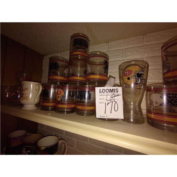 LARGE LOT OF SF MUGS & GLASSES