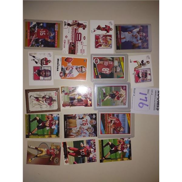 49ERS PLAYER COLLECTORS CARDS LOT