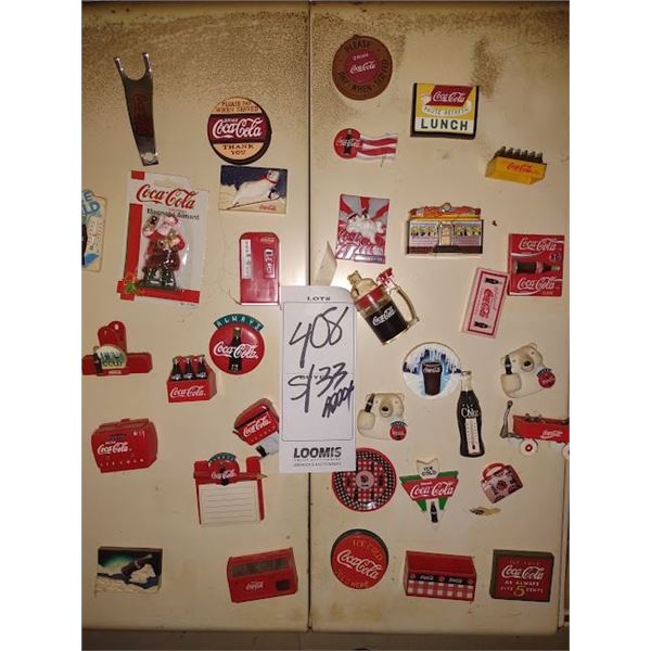 S / OF APPROX 33 COKE MAGNETS