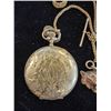 Image 2 : Beautiful Antique Elgin  Pocket Watch w Lion Head (with stones) Fob