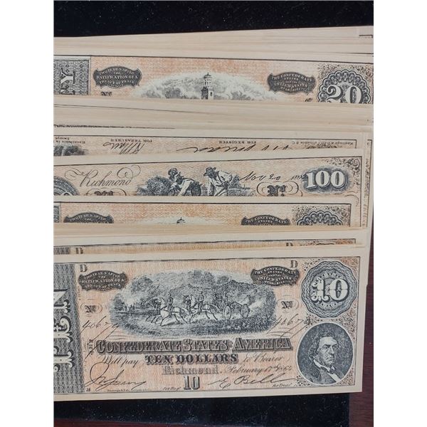 READ THIS IF BIDDING ON THE CONFEDERATE MONEY (FOUND IN THE ATTIC )