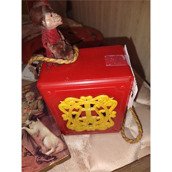 Antique Spinning Monkey Toy