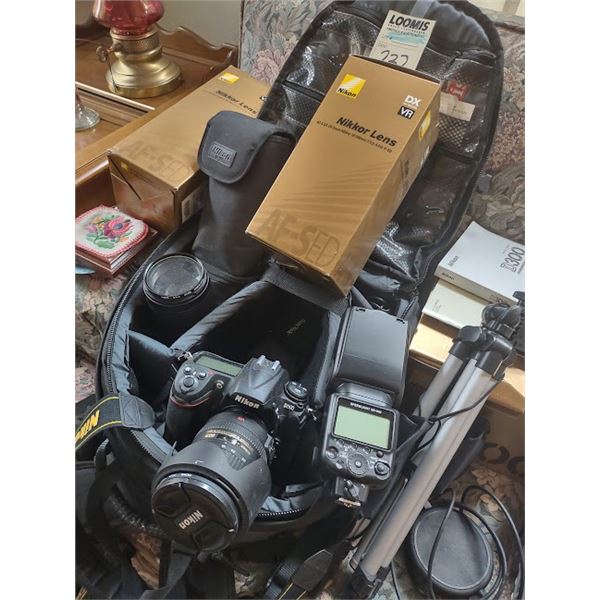 NIKON PRO D300 CAMERA , LENSES , ACCS & PRO BAG