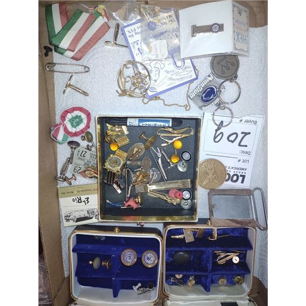 SALE LOT OF CUFFLINGS / PINS & OTHER