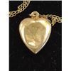 Image 2 : ANTIQUE HEART LOCKET (STAMPED 14k) W NECKLACE